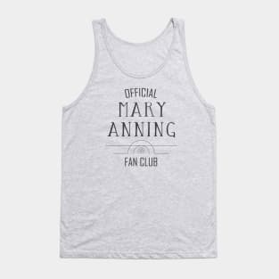 Science and Paleontology: Mary Anning Fan Club (dark text) Tank Top